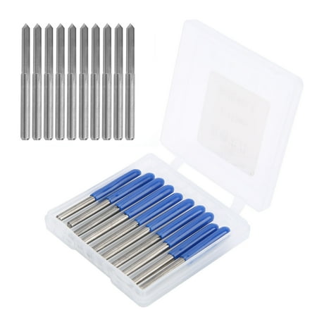 10pcs Router Bit Engraving Router Bit Carving Router Bit 3.175mm Router Bit For Engraving Tool 90 X 0.1mm
10pcs Router Bit Engraving Router Bit Carving Router Bit 3.175mm Router Bit For Engraving Tool 90 X 0.1mm