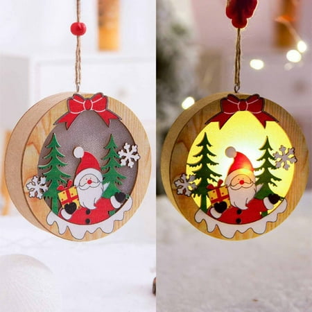 Ameiqe Christmas Holiday Wooden Light Pendant Durable Creative Decorative Little House for Holiday Party Hanging Decoration(Round Santa Claus)
Ameiqe Christmas Holiday Wooden Light Pendant Durable Creative Decorative Little House for Holiday Party Hanging Decoration(Round Santa Claus)