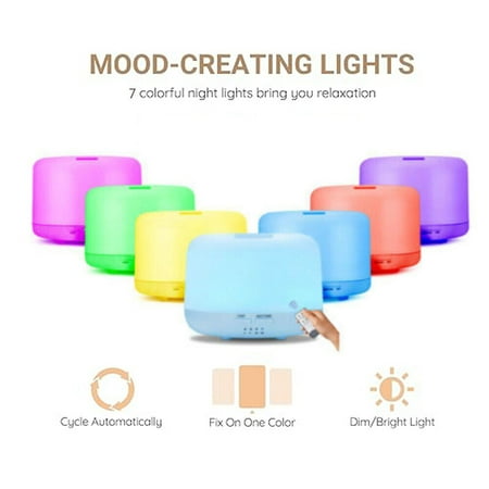 Diffuser Humidifier w/ Remote Control For Home Office 500ml Aroma Air Humidifier
Diffuser Humidifier w/ Remote Control For Home Office 500ml Aroma Air Humidifier