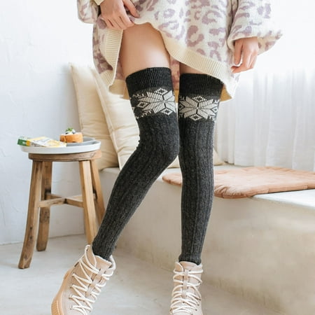 1 Pair Leg Warmers Over Knee Stretchy Thickened Flower Pattern Soft Keep Warm Comfortable Autumn Winter Women B
1 Pair Leg Warmers Over Knee Stretchy Thickened Flower Pattern Soft Keep Warm Comfortable Autumn Winter Women B