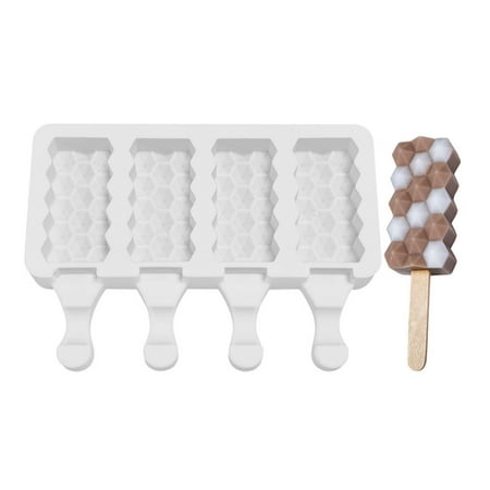 EVEXPLO 4 Cavities Diamond Popsicles Mold Non-stick Silicone Ice Cream Molds Homemade DIY Dessert Juice Ice-Pop Mould for Kids
EVEXPLO 4 Cavities Diamond Popsicles Mold Non-stick Silicone Ice Cream Molds Homemade DIY Dessert Juice Ice-Pop Mould for Kids