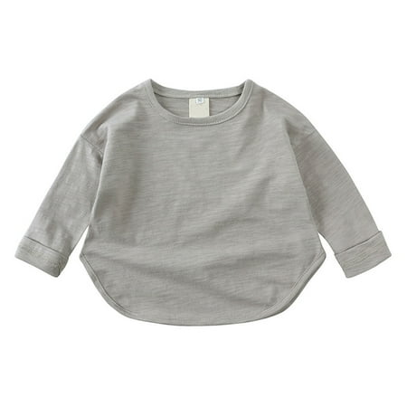 LIhncine T Shirts for Girls Kids Toddler Baby Unisex Spring Autumn Solid Soft Long Sleeve Tshirt Tops Undershirt Clothing Cute T shirts for Teen Girls(Grey 1-2 Years)
LIhncine T Shirts for Girls Kids Toddler Baby Unisex Spring Autumn Solid Soft Long Sleeve Tshirt Tops Undershirt Clothing Cute T shirts for Teen Girls(Grey 1-2 Years)