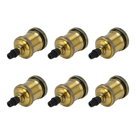 2024 6 Pcs Lamp Holder Metal E26 E27 Screw Retro Lighting Base Accessories with Ground Aluminum ShellGolden Bronze
2024 6 Pcs Lamp Holder Metal E26 E27 Screw Retro Lighting Base Accessories with Ground Aluminum ShellGolden Bronze