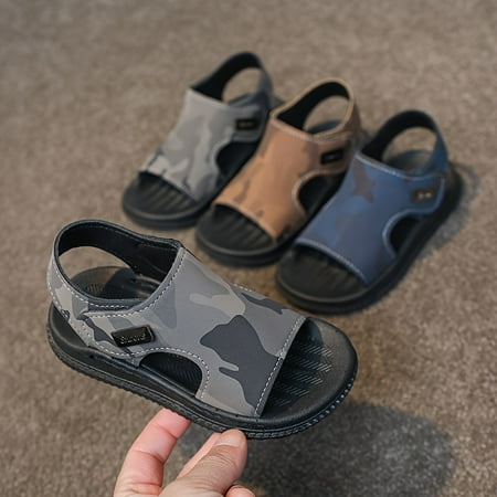 Unisex Kid s Vintage Solid Lightweight Open Toe Breathable Sandals Comfy Non Slip Casual Durable Beach Water Shoes For Boy s & Girl s Outdoor Activities
Unisex Kid s Vintage Solid Lightweight Open Toe Breathable Sandals Comfy Non Slip Casual Durable Beach Water Shoes For Boy s & Girl s Outdoor Activities