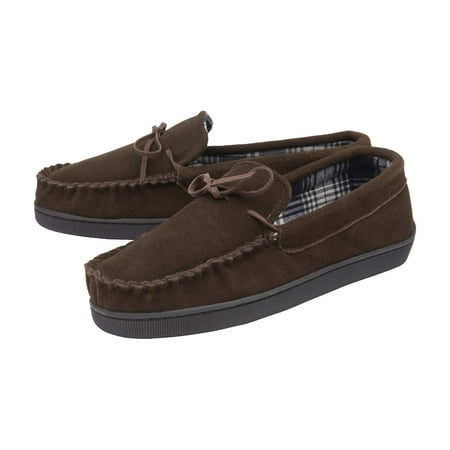 Dunlop - Mens Suede Leather Faux Fur Lined Moccasin Slippers with Memory Foam & Rubber Sole
Dunlop - Mens Suede Leather Faux Fur Lined Moccasin Slippers with Memory Foam & Rubber Sole