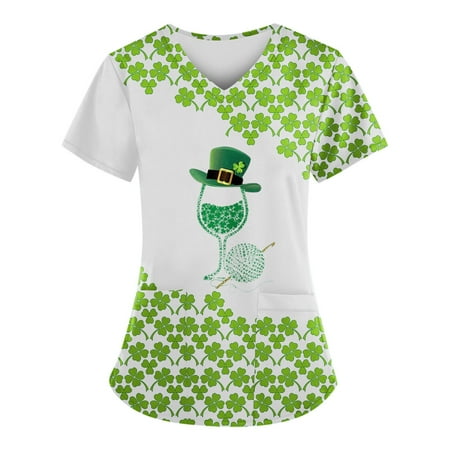 Alrise Mint Green Summer Plus Size Scrubs Top for Women Fashion Print Short Sleeve T-Shirt V-Neck Pockets Workwear Blouse 3X-Large
Alrise Mint Green Summer Plus Size Scrubs Top for Women Fashion Print Short Sleeve T-Shirt V-Neck Pockets Workwear Blouse 3X-Large
