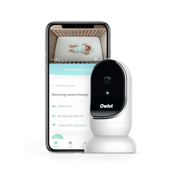 Owlet Cam Baby Monitor with HD Video (White)