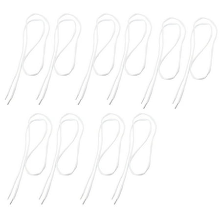 Unisex Sport Shoes Sneakers Shoe Laces Shoelaces White 5pairs