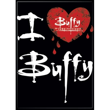 Buffy The Vampire Slayer I Heart Logo Black Magnet 73291BF