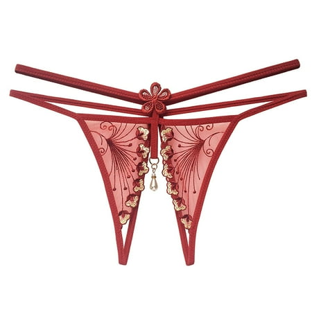 QIPOPIQ Lingerie for Women Clearance Women Sexy Lingerie Thongs Panties Ladies Hollow Out Underwear