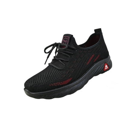 

Daeful Unisex Running Shoes Mesh Sneakers Breathable Walking Shoe Comfort Workout Athletic Sneaker Mens Non-Slip Black 2# 9