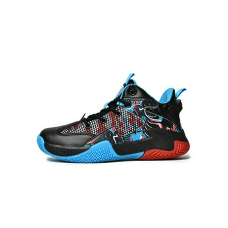 Daeful Boys Basketball Shoes Anti-Slip Running Shoe Durable Sneakers Breathable Comfortable Sneaker Outdoor Trainers Black Blue 12C
Daeful Boys Basketball Shoes Anti-Slip Running Shoe Durable Sneakers Breathable Comfortable Sneaker Outdoor Trainers Black Blue 12C