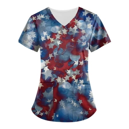 HIMIWAY Women s Fashion V-neck Short Sleeve Workwear With Pockets Printed Tops Summer Tops For Women
HIMIWAY Women s Fashion V-neck Short Sleeve Workwear With Pockets Printed Tops Summer Tops For Women