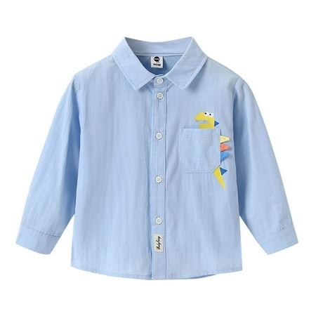 Kids Toddler Baby Boys Girls Shirt Long Sleeve Cartoon Lapel Button Down Shirt Outwear Tops
Kids Toddler Baby Boys Girls Shirt Long Sleeve Cartoon Lapel Button Down Shirt Outwear Tops
