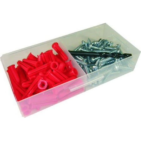 L.H. Dottie K14C Anchor Kit 12 by 1-1/2-Inch Length Screw 23 Anchor Red