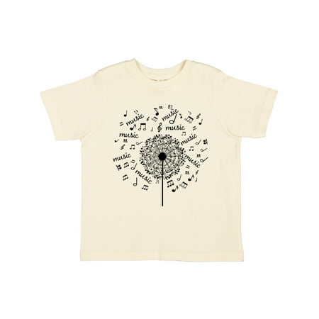 Inktastic Music Dandelion Musical Gift Gift Toddler Boy or Toddler Girl T-Shirt