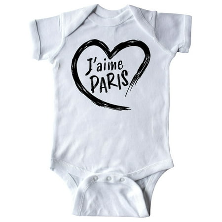 Inktastic J aime Paris- I love Paris- heart Gift Baby Boy or Baby Girl Bodysuit