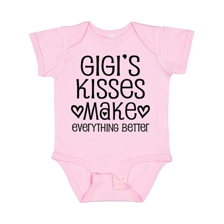 Inktastic Gigi Kisses Make Everything Better Gift Baby Boy or Baby Girl Bodysuit