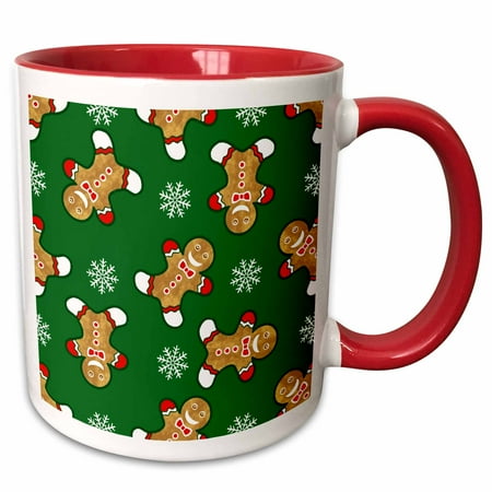 3dRose Cheerful Christmas Gingerbread Men and Snowflakes - Two Tone Red Mug 11-ounce
3dRose Cheerful Christmas Gingerbread Men and Snowflakes - Two Tone Red Mug 11-ounce
