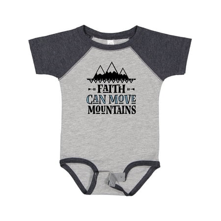 Inktastic Faith Can Move Mountains Gift Baby Girl Bodysuit