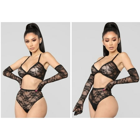 Eyicmarn Women 3PCS Sexy Lingerie Set Floral Lace Sling See Through V-Neck Bra High Waist Sexy Panty Long Sheer Gloves Set
Eyicmarn Women 3PCS Sexy Lingerie Set Floral Lace Sling See Through V-Neck Bra High Waist Sexy Panty Long Sheer Gloves Set