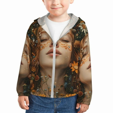 Gaeub Whimsical Flower Crown Maiden Print Athletic Sun Protection Hoodie for Kids Long Sleeve Outdoor UV Shirt Running Fishing Top for Boys Girls-4 Years
Gaeub Whimsical Flower Crown Maiden Print Athletic Sun Protection Hoodie for Kids Long Sleeve Outdoor UV Shirt Running Fishing Top for Boys Girls-4 Years