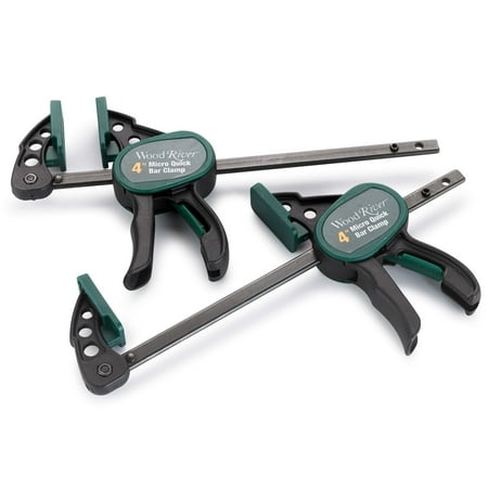 WoodRiver Micro Quick Bar Clamp – 4” – Pair