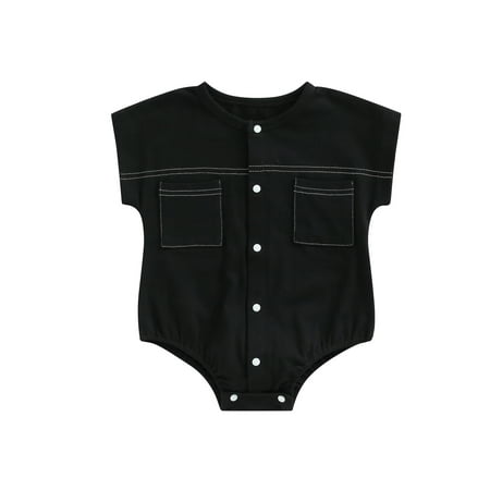 KelaJuan Baby Boys Summer Jumpsuit Casual Solid Color Short Sleeve Button-up Romper with Pockets for Newborn Infant
KelaJuan Baby Boys Summer Jumpsuit Casual Solid Color Short Sleeve Button-up Romper with Pockets for Newborn Infant