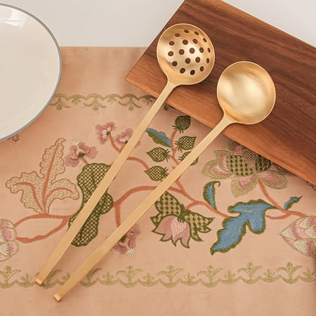 GROFRY Colander Spoon Food Grade Non-slip Copper Long Handle Soup Skimmer Spoon for Kitchen
GROFRY Colander Spoon Food Grade Non-slip Copper Long Handle Soup Skimmer Spoon for Kitchen