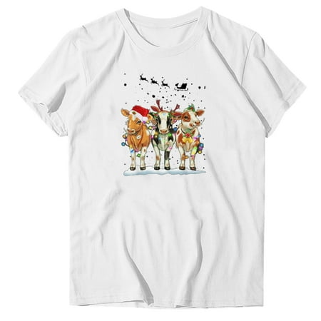 Women Casual Round Neck Short Sleeve Top Christmas Print TShirt under Scrub Women Long Sleeve Shirts
Women Casual Round Neck Short Sleeve Top Christmas Print TShirt under Scrub Women Long Sleeve Shirts