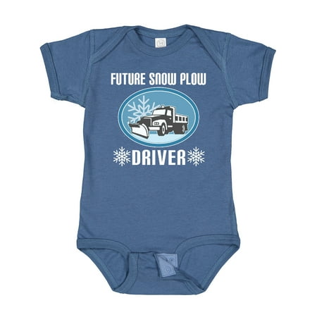 Inktastic Future Snow Plow Truck Driver Gift Baby Boy or Baby Girl Bodysuit