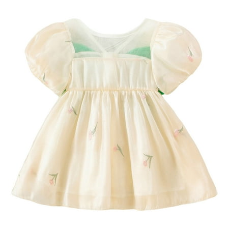 Toddler Girls Dresses Short Sleeve Floral Embroidery Tulle Dress Dance Party Princess Dresses Clothes Summer Girl Clothes
Toddler Girls Dresses Short Sleeve Floral Embroidery Tulle Dress Dance Party Princess Dresses Clothes Summer Girl Clothes