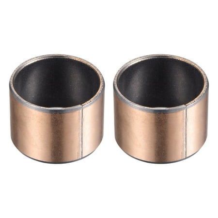 Uxcell 30mm x 34mm x 25mm Sleeve (Plain) Bearings Wrapped Oilless Bushings 2 Pack