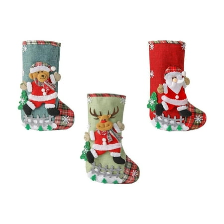 3 Calcetines De Navidad A La Moda Bolsa De Regalo Para Fiestas Festival Chimenea
3 Calcetines De Navidad A La Moda Bolsa De Regalo Para Fiestas Festival Chimenea