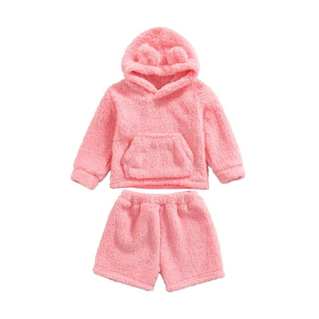 TheFound Toddler Baby Girl Boy Fall Winter Clothes Coral Fleece Long Sleeve Bear Hoodie Tops Short Pant 2Pcs Outfits
TheFound Toddler Baby Girl Boy Fall Winter Clothes Coral Fleece Long Sleeve Bear Hoodie Tops Short Pant 2Pcs Outfits