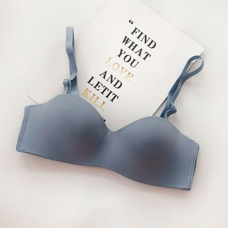 Elaydool Women s Glossy Bras One Piece Seamless Underwear No Steel Ring Bra Seamless Slip Blue 80 Yards
Elaydool Women s Glossy Bras One Piece Seamless Underwear No Steel Ring Bra Seamless Slip Blue 80 Yards