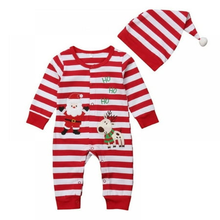 Christmas Outfit Newborn Baby Boy Girl Striped Santa Romper Jumpsuit Overall One Piece Long Sleeve Clothes Set
Christmas Outfit Newborn Baby Boy Girl Striped Santa Romper Jumpsuit Overall One Piece Long Sleeve Clothes Set