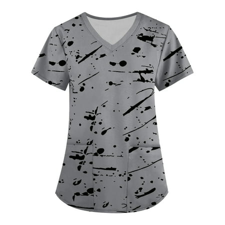 XHJUN Scrub Tops Women Stretchy Strictly Scrubs Stretch Women s Royal Floral Shadows Print Scrub Top XXXXXL Gray
XHJUN Scrub Tops Women Stretchy Strictly Scrubs Stretch Women s Royal Floral Shadows Print Scrub Top XXXXXL Gray