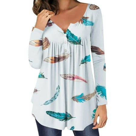 Shirts for Women Hide Belly Fat Fall Casual Long Sleeve Tunic Tops Pleated Button Loose Blouse T-shirts for Leggings
Shirts for Women Hide Belly Fat Fall Casual Long Sleeve Tunic Tops Pleated Button Loose Blouse T-shirts for Leggings