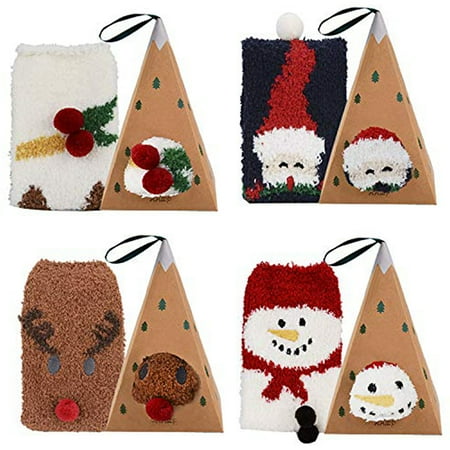 4 Pairs Holiday Fluffy Plush Slipper Socks Cozy Xmas Sock Winter Warm Thick Home Socks
4 Pairs Holiday Fluffy Plush Slipper Socks Cozy Xmas Sock Winter Warm Thick Home Socks