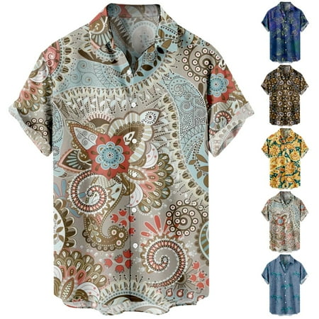 Adult Kids Short Sleeve Button Down Hawaii Shirts Print Relaxed-Fit Blouses For Men
Adult Kids Short Sleeve Button Down Hawaii Shirts Print Relaxed-Fit Blouses For Men