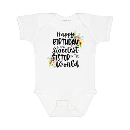 Inktastic Happy Birthday to the Sweetest Sister in the World Gift Baby Girl Bodysuit
Inktastic Happy Birthday to the Sweetest Sister in the World Gift Baby Girl Bodysuit