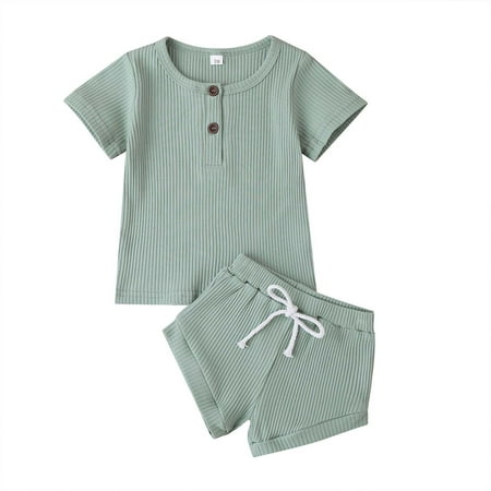 YWDJ 6-24months Outfit Sets for Boys Newborn Girl Summer Solid Color Top + Pants Two-piece Suit Mint Green 80
YWDJ 6-24months Outfit Sets for Boys Newborn Girl Summer Solid Color Top + Pants Two-piece Suit Mint Green 80