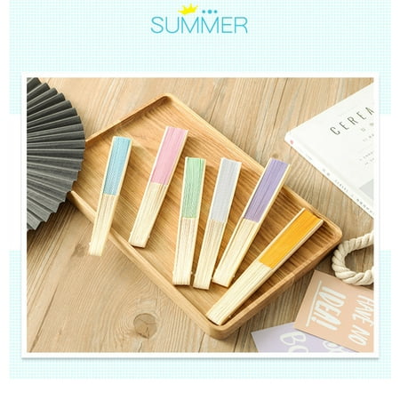 Wiueurtly Fan Girl Style Chinese 6pcs Fan Silk Fan Dance Bamboo Folding Fan for Gift Hand Fans
Wiueurtly Fan Girl Style Chinese 6pcs Fan Silk Fan Dance Bamboo Folding Fan for Gift Hand Fans
