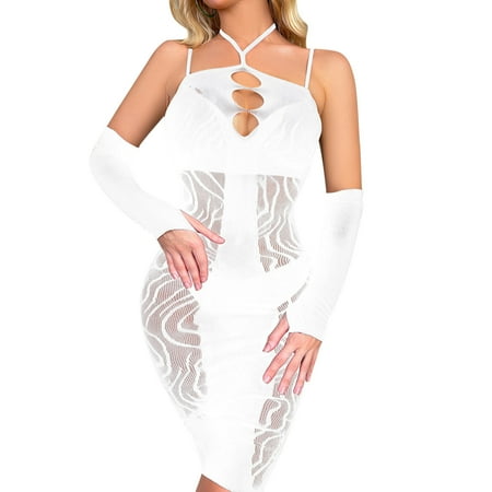 Lingerie For Women Fishnet Jumpsuit Longsleeve Camisole Lingerie Nightgowns Chemise Nightwear Sleepwear
Lingerie For Women Fishnet Jumpsuit Longsleeve Camisole Lingerie Nightgowns Chemise Nightwear Sleepwear