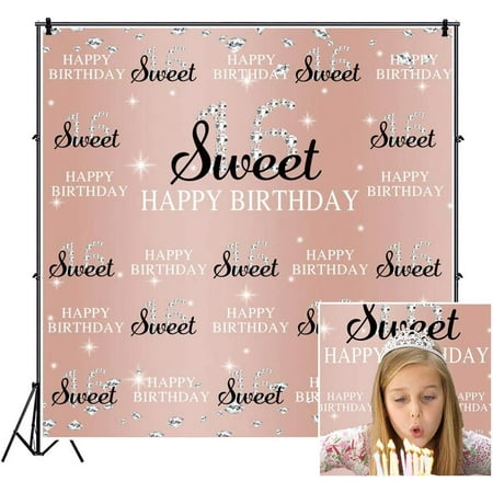 Rose Gold Pink Sweet 16 Birthday Backdrop Yeele 5x5ft Princess Diamonds Glitter Sweet Sixteen Photog
Rose Gold Pink Sweet 16 Birthday Backdrop Yeele 5x5ft Princess Diamonds Glitter Sweet Sixteen Photog