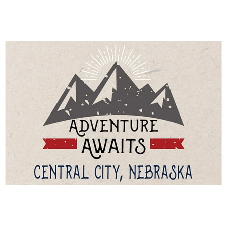 Central City Nebraska Souvenir 2x3 Inch Fridge Magnet Adventure Awaits Design