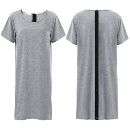 Women s Nightshirt Short Sleeve Button Back Nightgown Breastfeeding Sleepwear Pajama Dress
Women s Nightshirt Short Sleeve Button Back Nightgown Breastfeeding Sleepwear Pajama Dress
