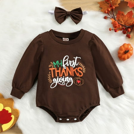 Hunpta Thanksgiving Infant Toddler Boys Girls Long Sleeve Cartoon Prints Triangle Romper Bodysuits Headband Outfits
Hunpta Thanksgiving Infant Toddler Boys Girls Long Sleeve Cartoon Prints Triangle Romper Bodysuits Headband Outfits