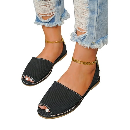 Women Summer Casual Comfy Flat Holiday Beach Peep Toe Slingback Sandals Shoes
Women Summer Casual Comfy Flat Holiday Beach Peep Toe Slingback Sandals Shoes